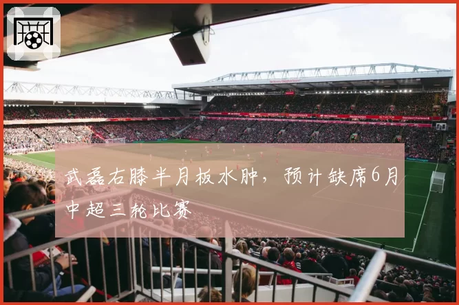 武磊右膝半月板水肿，预计缺席6月中超三轮比赛